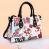 Louisville Cardinals 1G White Leather Handbag
