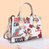 Louisville Cardinals 2G White Leather Handbag