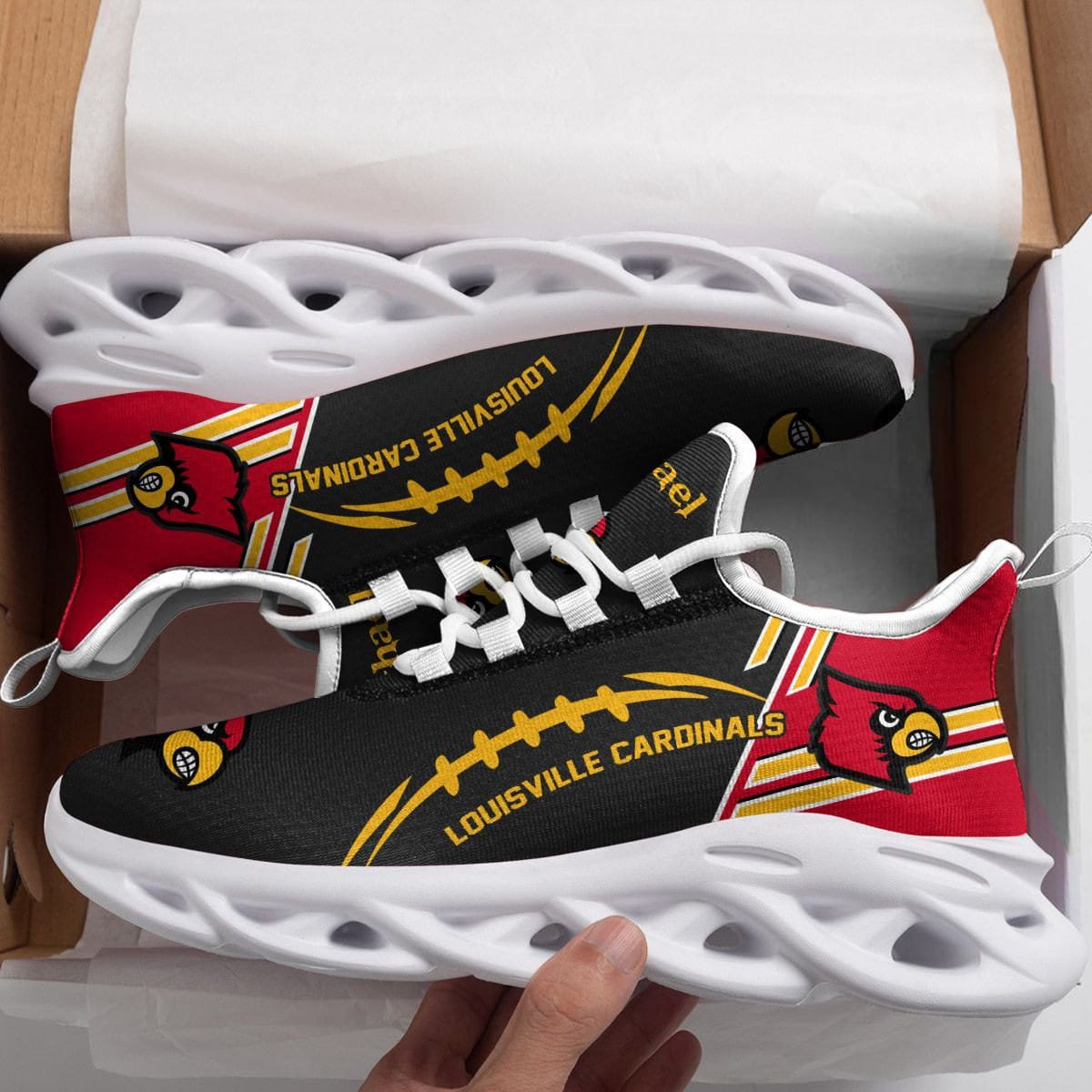 Louisville Cardinals Max Soul Shoes 1 Louisville Cardinals Max Soul Shoes