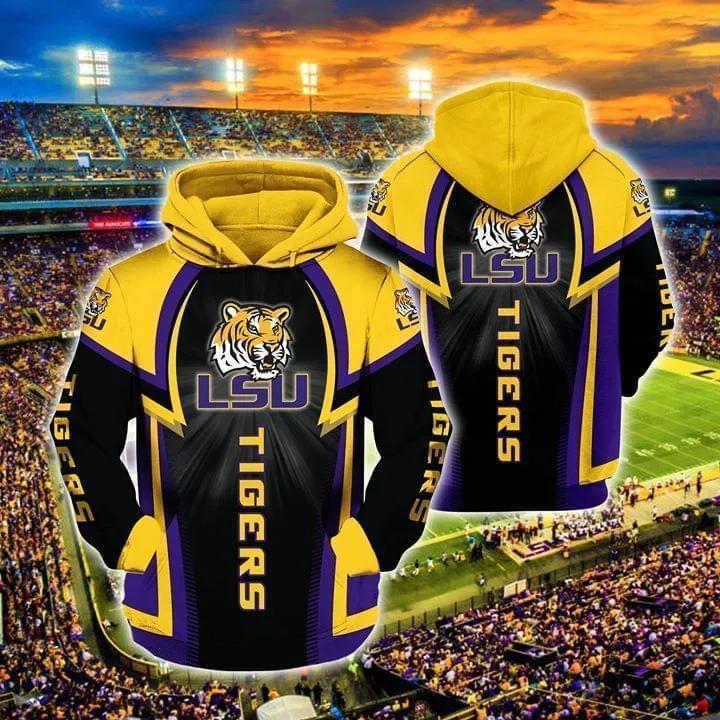 Lsu Tigers 1 Hoodie Zip Hoodie 3D 1 Lsu Tigers 1 Hoodie Zip Hoodie 3D