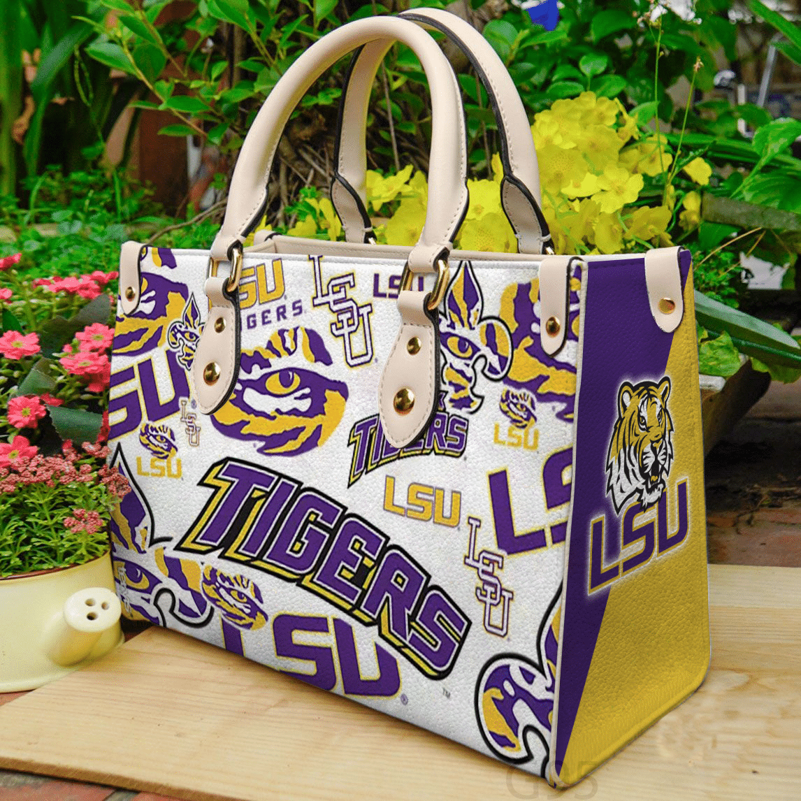 Lsu Tigers Love A1 Leather Handbag 1 Lsu Tigers Love A1 Leather Handbag