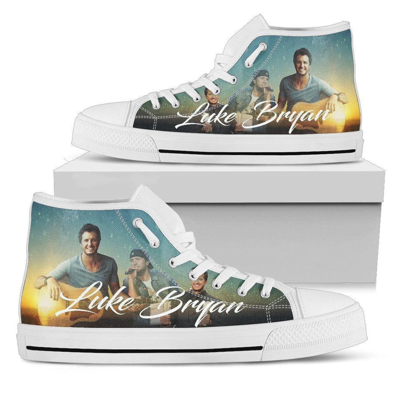 Luke Bryan High Top Shoes 1 Luke Bryan High Top Shoes