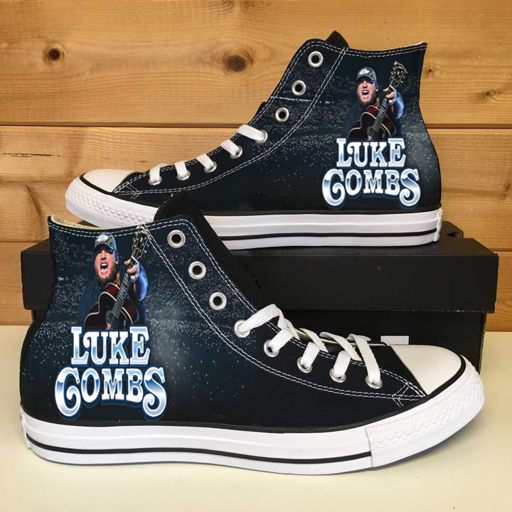 Luke Combs High Top Shoes 1 Luke Combs High Top Shoes