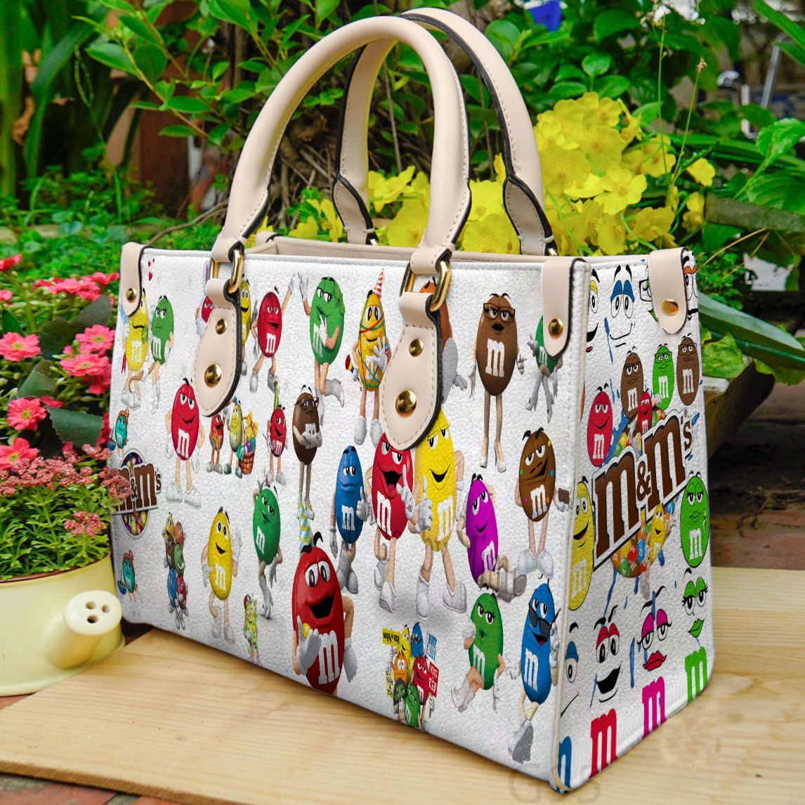 M&M' 2 Leather Handbag 1 M&M' 2 Leather Handbag