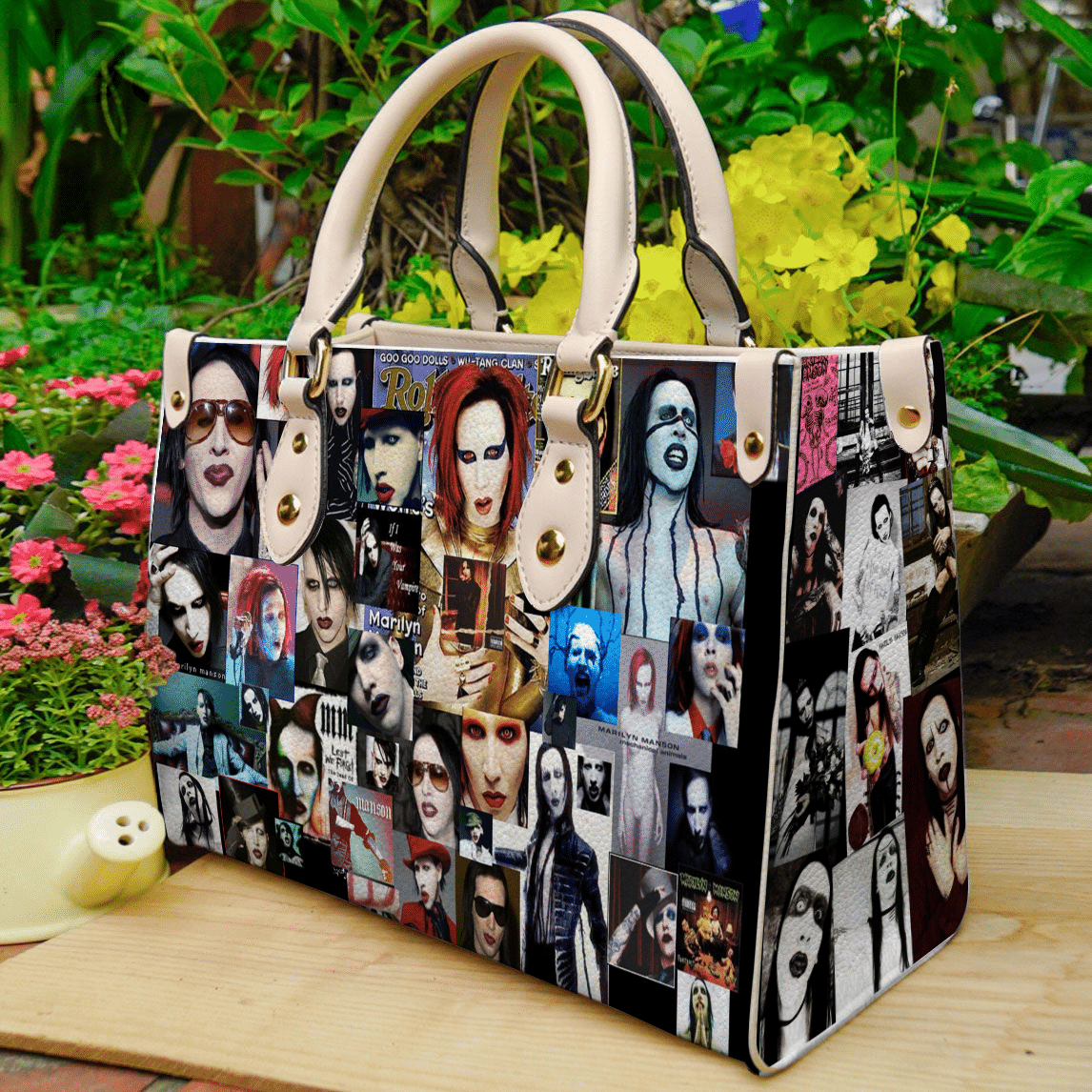 Marilyn Manson Leather Handbag 1 Marilyn Manson Leather Handbag