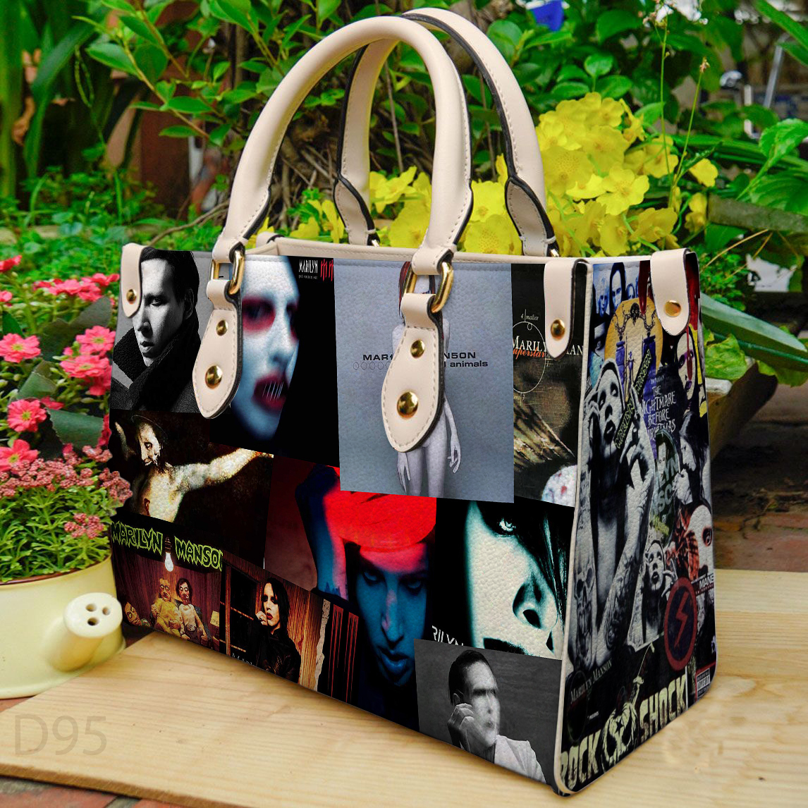 Marilyn Manson Leather Handbag 1 Marilyn Manson Leather Handbag