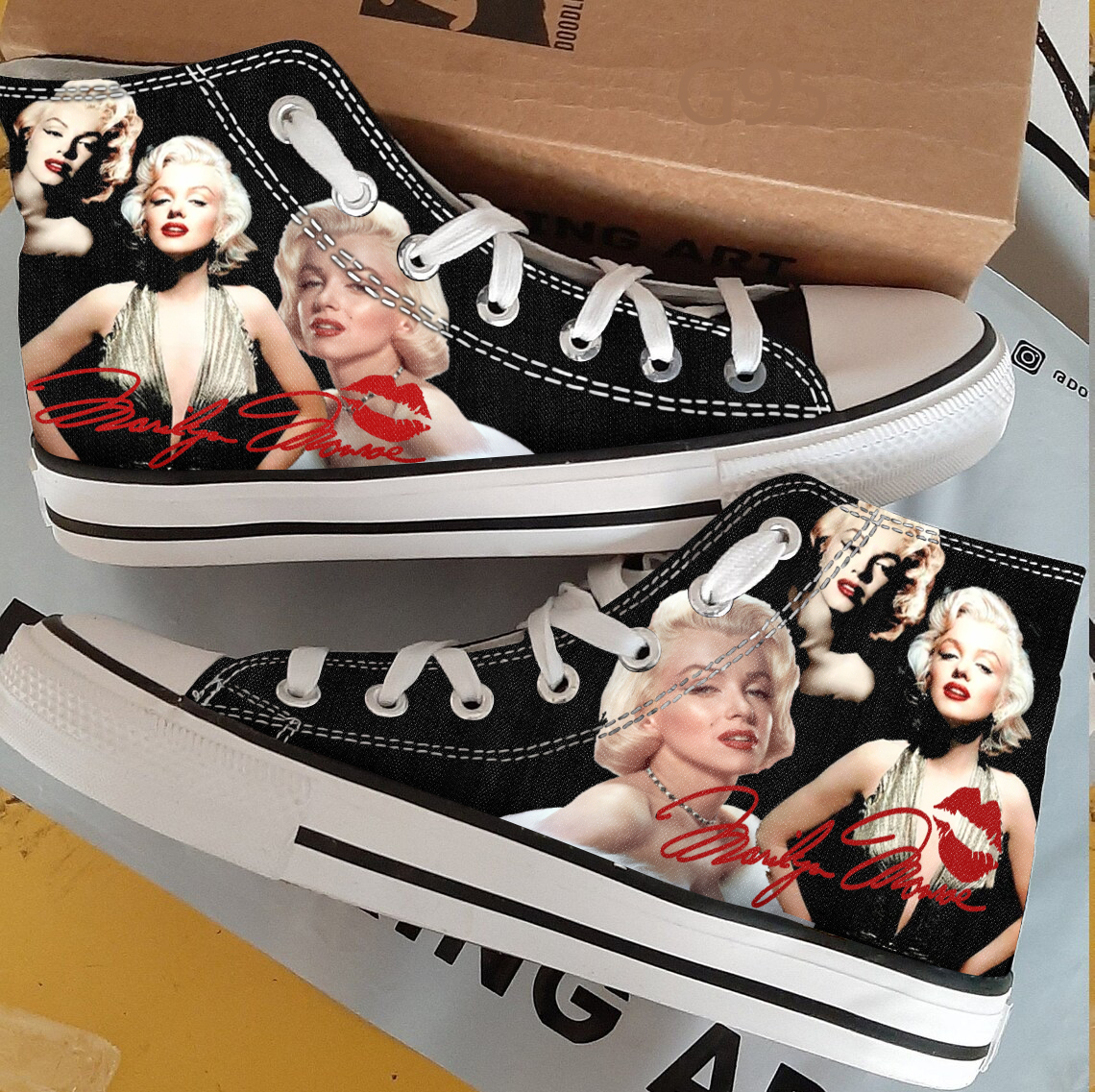 Marilyn Monroe High Top Shoes 1 Marilyn Monroe High Top Shoes