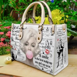 Marilyn Monroe Lover Leather Handbag