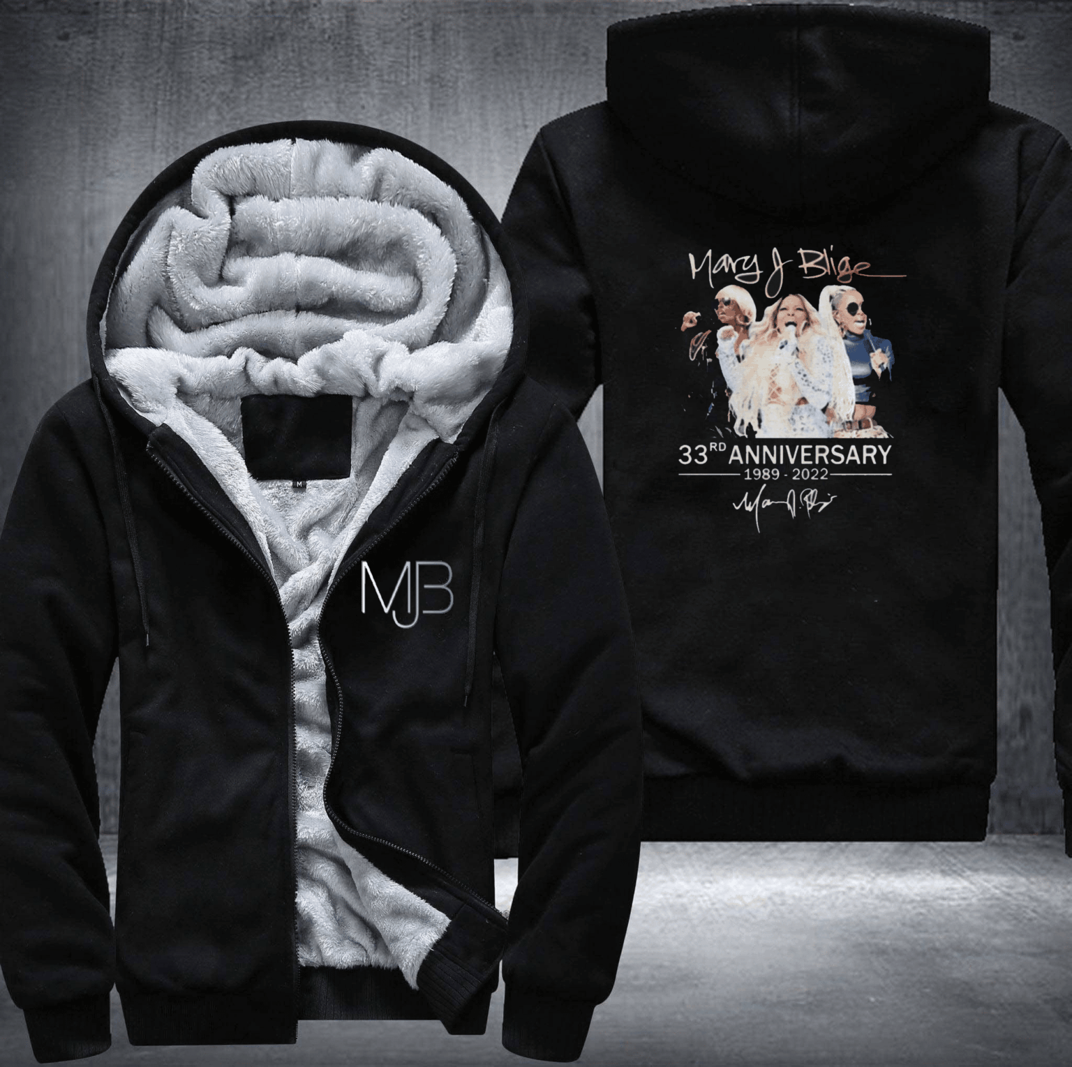 Mary J Blige Fleece Jacket 1 Mary J Blige Fleece Jacket