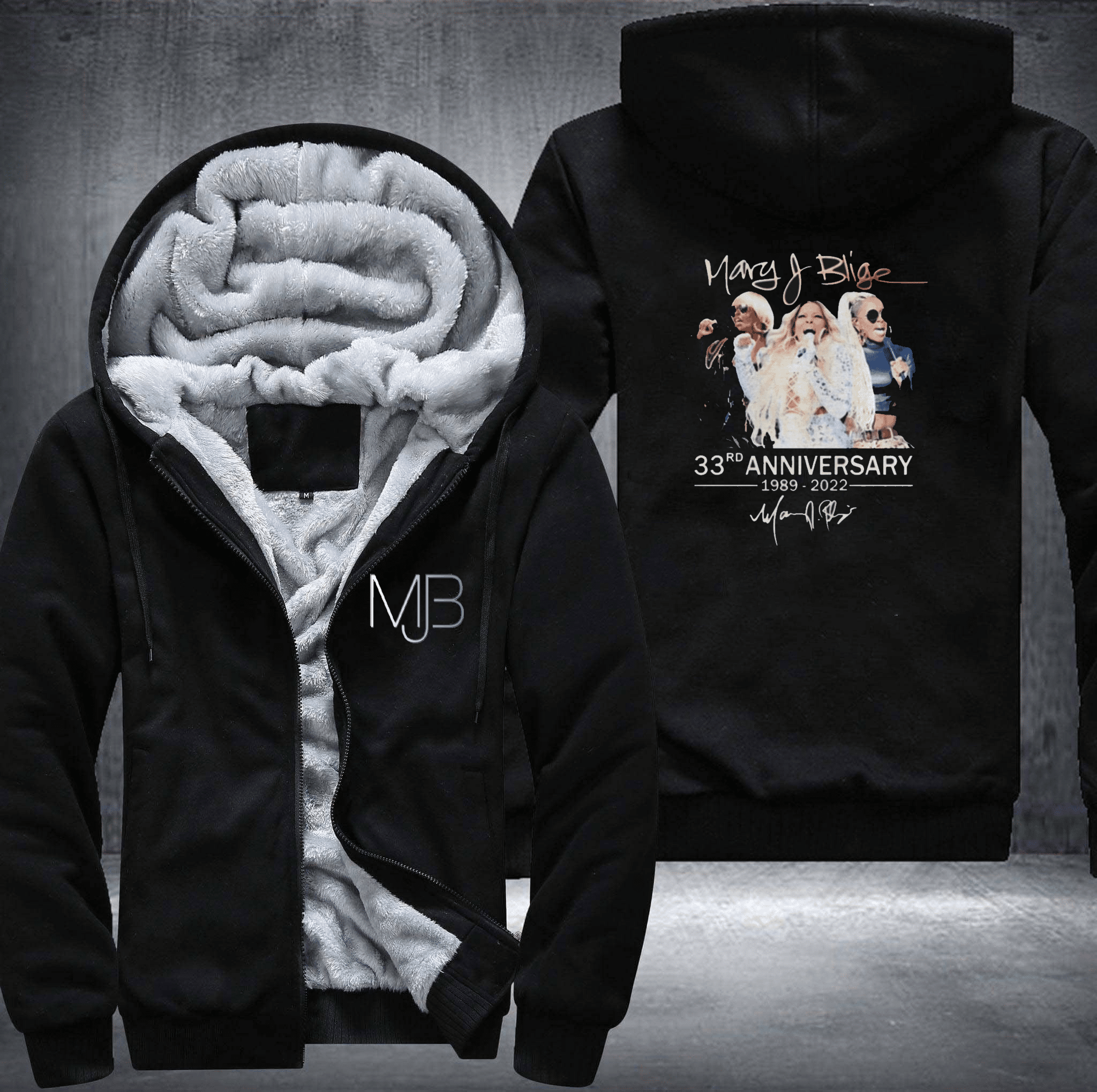 Mary J Blige Fleece Jacket 1 Mary J Blige Fleece Jacket
