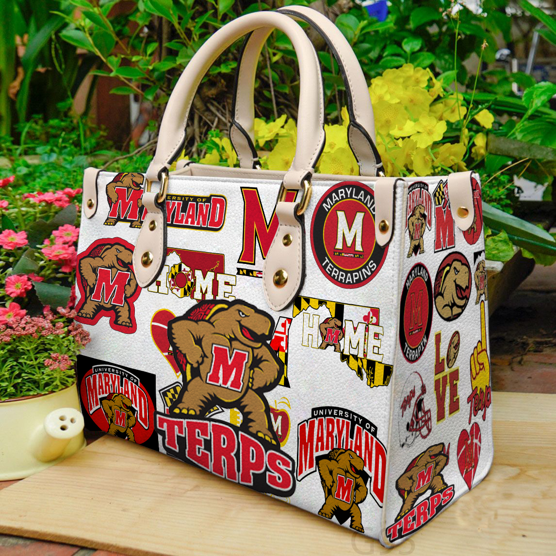 Maryland Terrapin Leather Handbag 1 Maryland Terrapin Leather Handbag