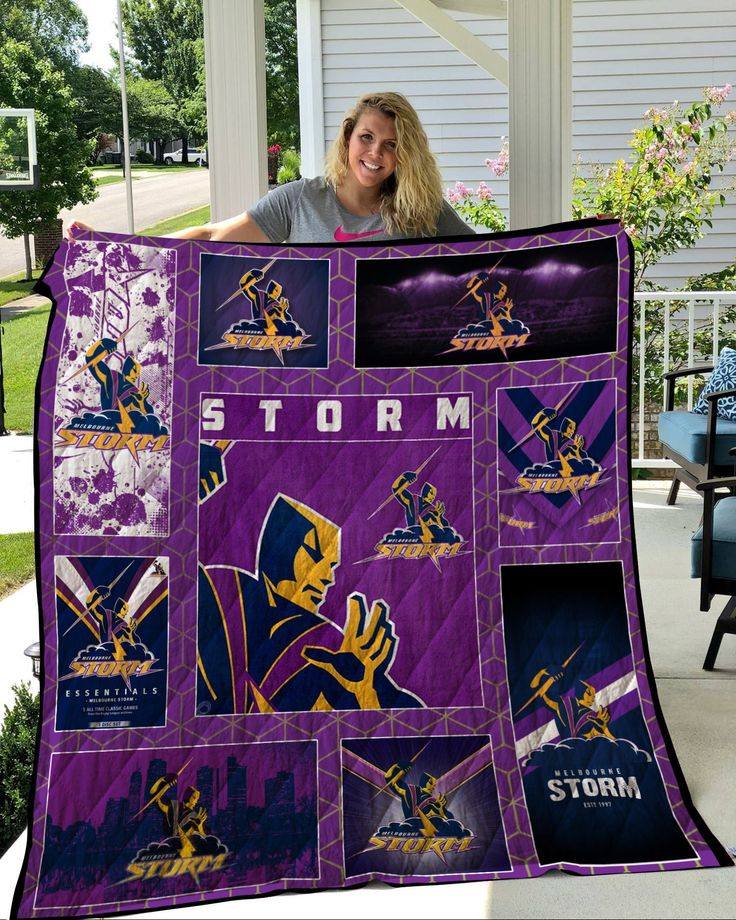 Melbourne Storm Lover Blanket 1 Melbourne Storm Lover Blanket