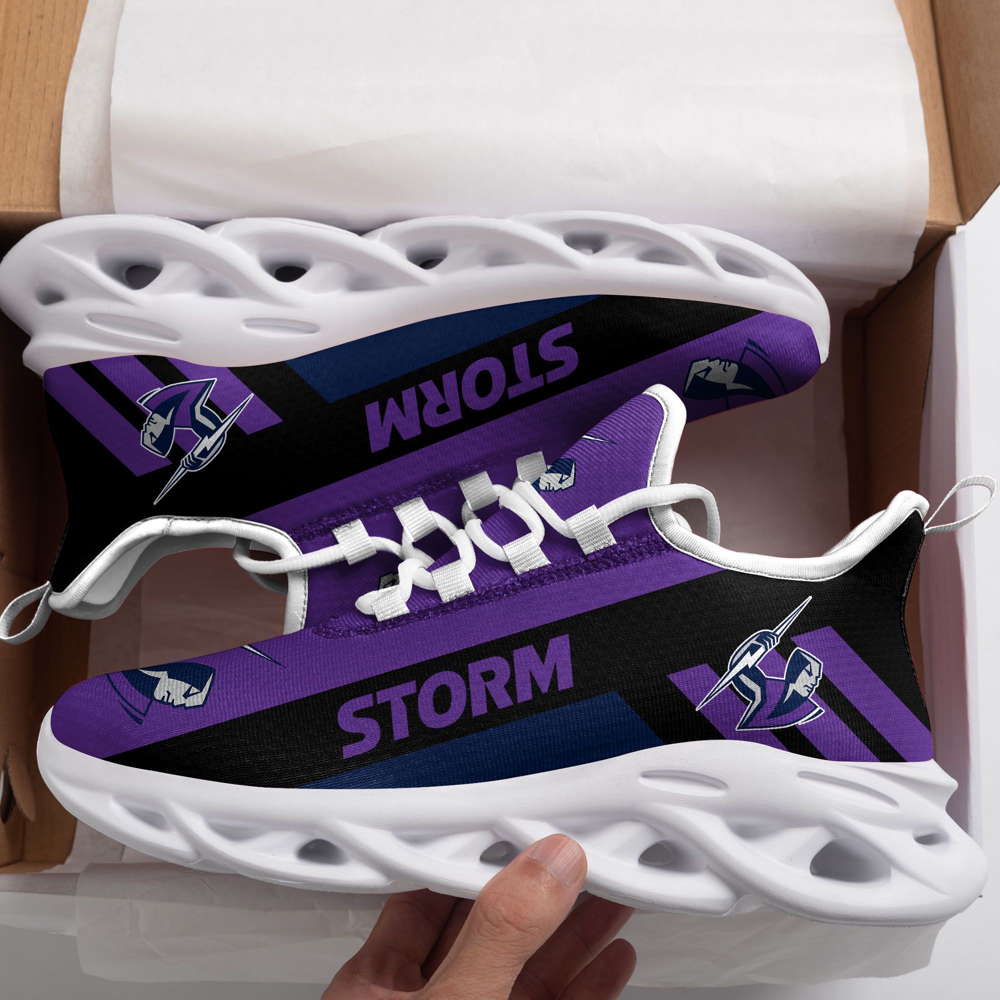 Melbourne Storm White Max Soul Shoes 1 Melbourne Storm White Max Soul Shoes
