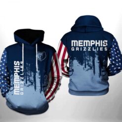 Memphis-Grizzlies 4 Hoodie Zip Hoodie 3D