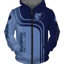 Memphis Grizzlies Hoodie Zip Hoodie 3D