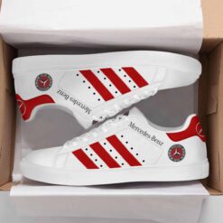 Mercedes Benz Red Stan Smith Shoes