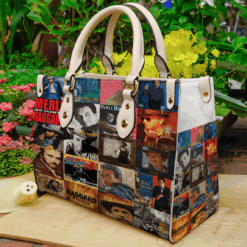Merle Haggard Leather Handbag