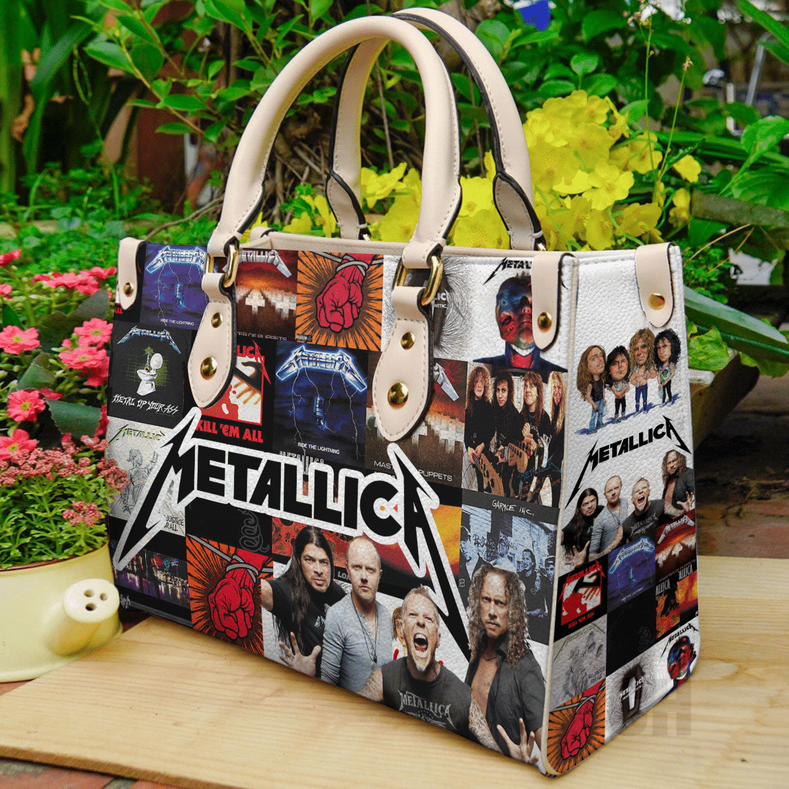Metallica Band Lover Leather Handbag 1 Metallica Band Lover Leather Handbag