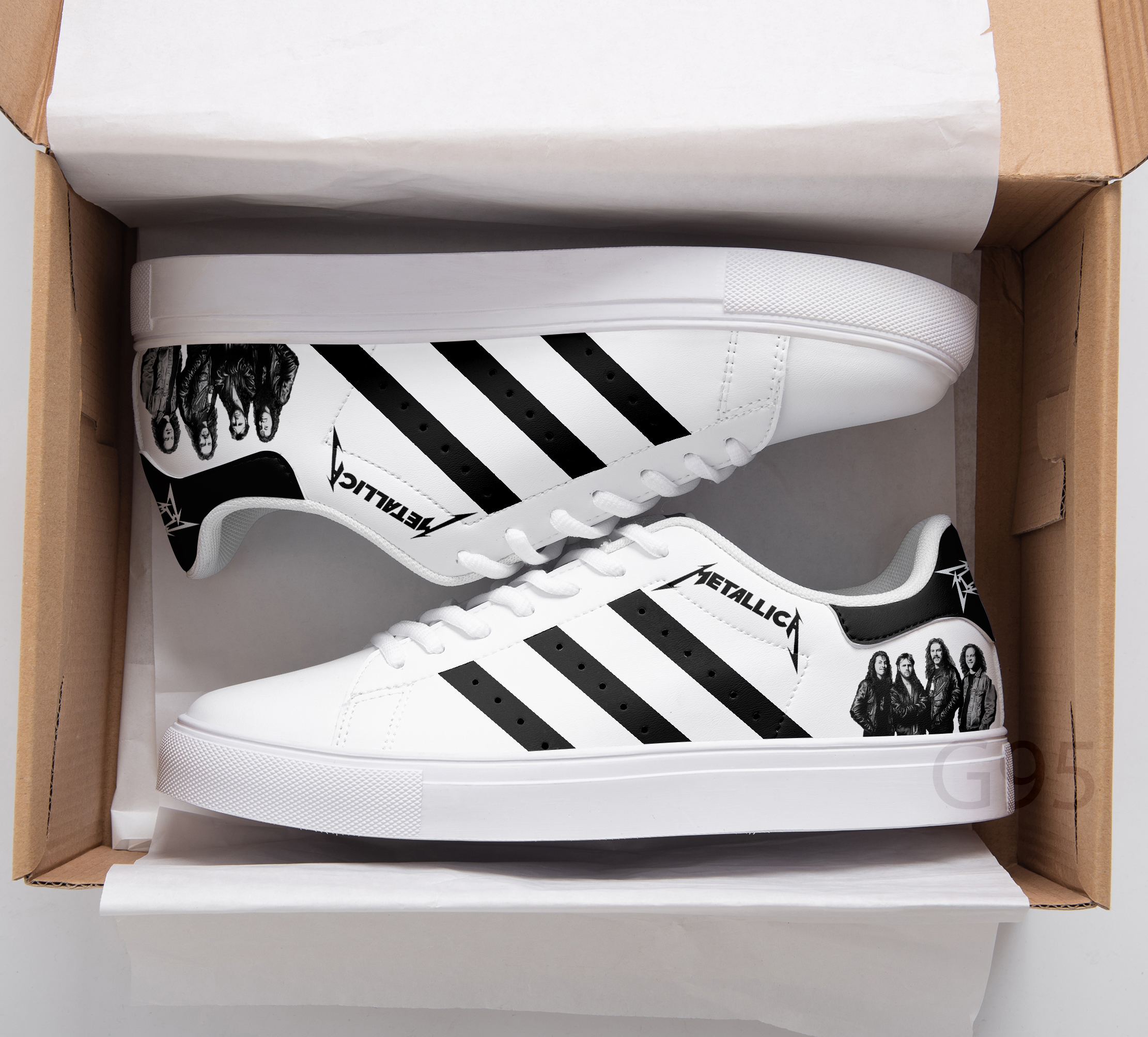Metallica Stan Smith Shoes 1 Metallica Stan Smith Shoes