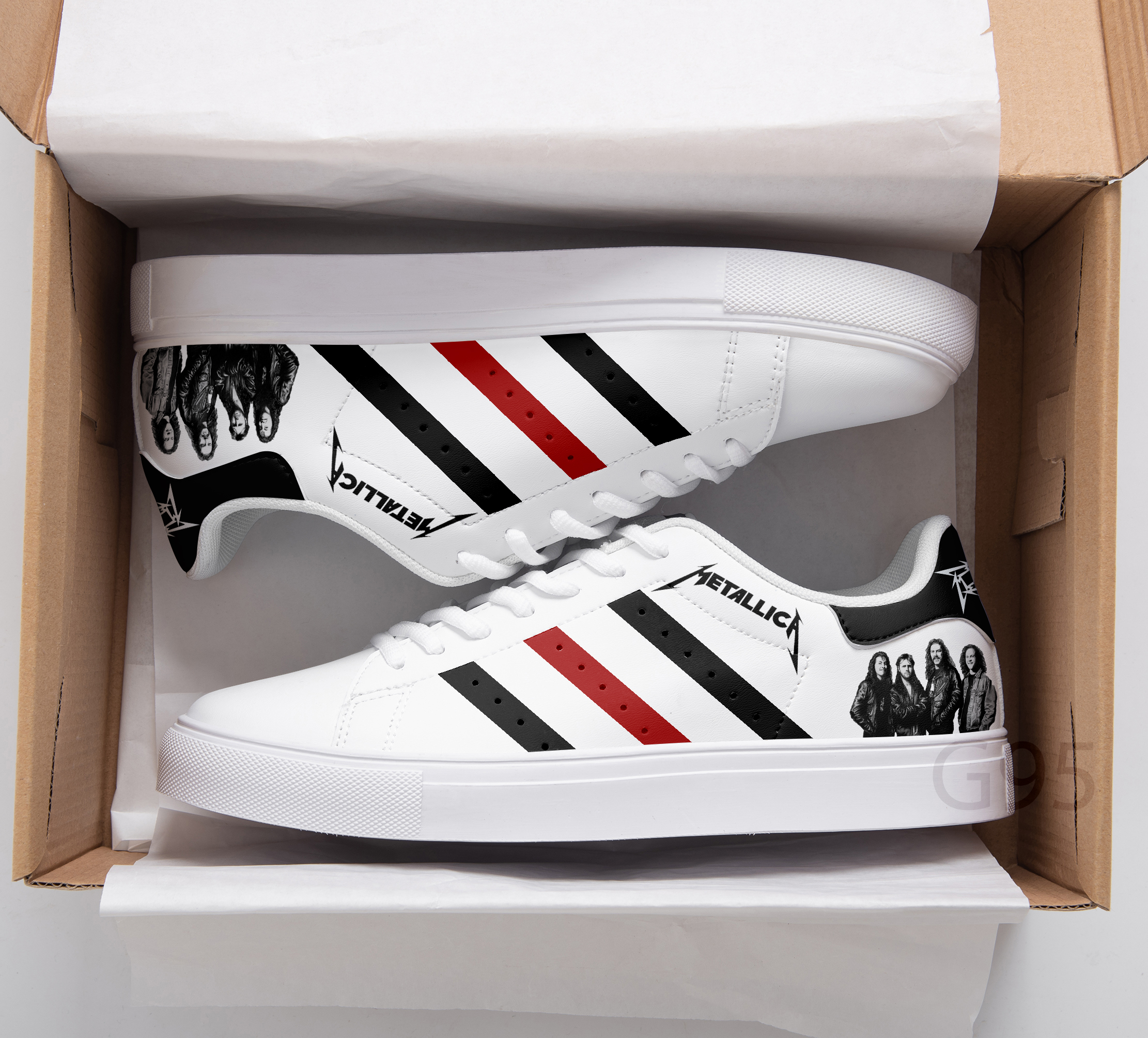 Metallica Stan Smith Shoes 1 Metallica Stan Smith Shoes
