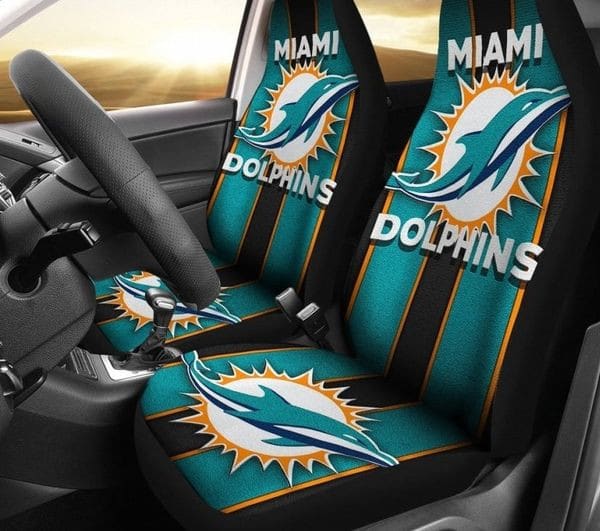 Miami Dolphins 07 Seat Covers 1 Miami Dolphins 07 Seat Covers