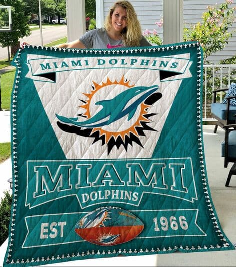 Miami Dolphins 1 Blanket 1 Miami Dolphins 1 Blanket