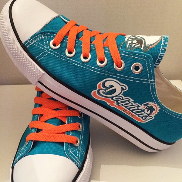 Miami Dolphins 2 Low Top Shoes 1 Miami Dolphins 2 Low Top Shoes