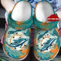 Miami Dolphins 2 Soft Clogs