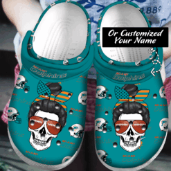 Miami Dolphins 2 Soft Clogs