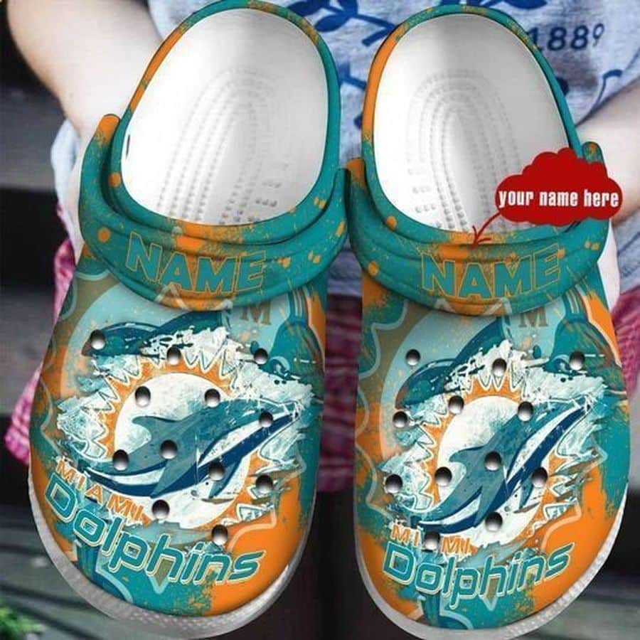 Miami Dolphins 2 Soft Clogs 1 Miami Dolphins 2 Soft Clogs