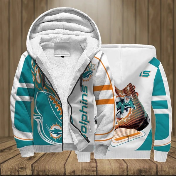 Miami Dolphins A00 Fleece Jacket 1 Miami Dolphins A00 Fleece Jacket