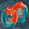 Miami Dolphins Hoodie Zip Hoodie 3D