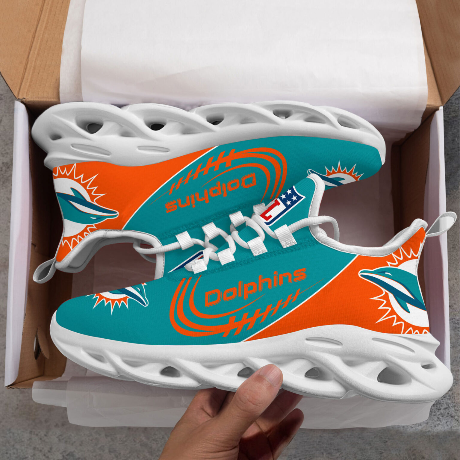 Miami Dolphins Max Soul Shoes Shoes 1 Miami Dolphins Max Soul Shoes Shoes