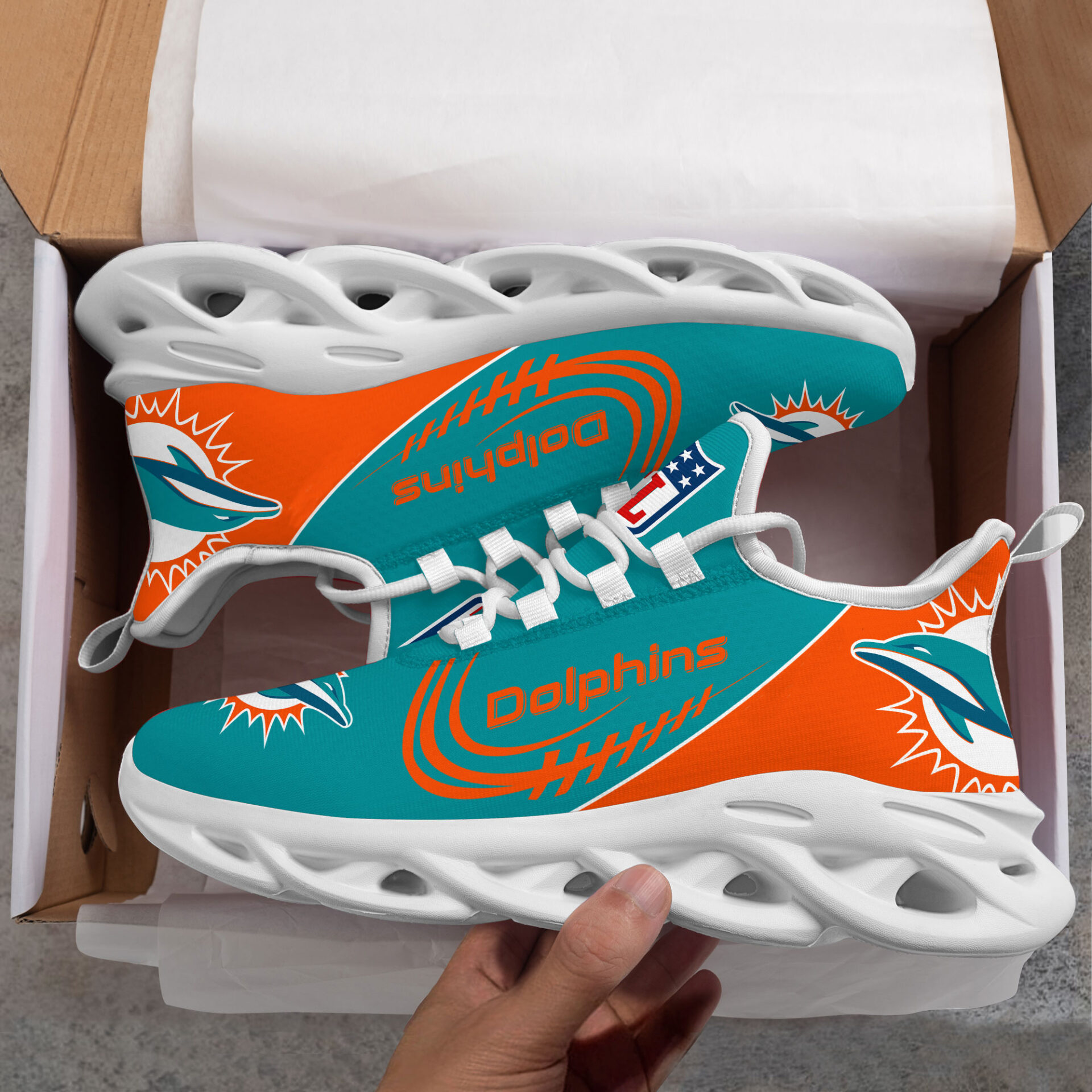 Miami Dolphins Max Soul Shoes Shoes 1 Miami Dolphins Max Soul Shoes Shoes