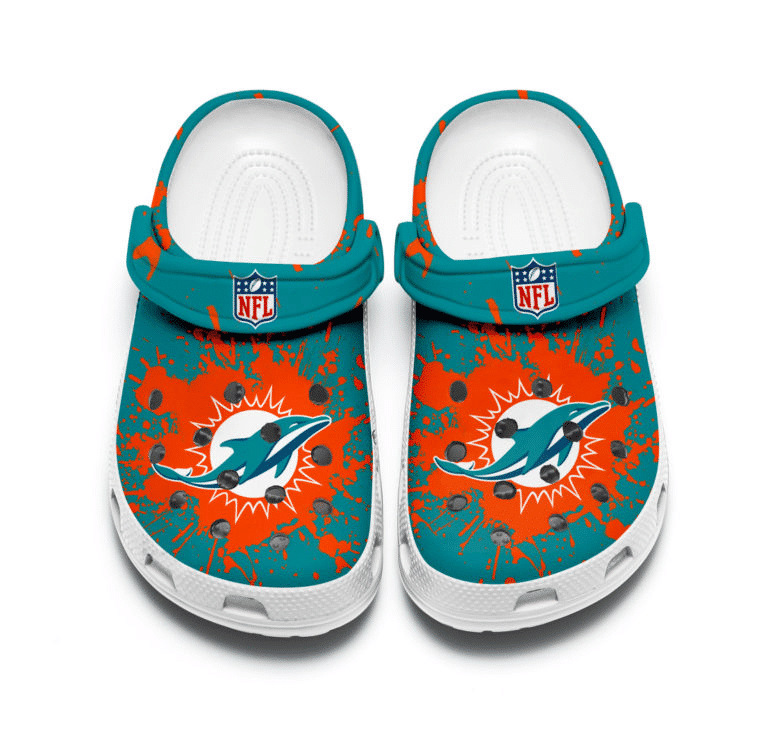 Miami Dolphins Soft Clogs 1 Miami Dolphins Soft Clogs