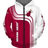 Miami Heat Hoodie Zip Hoodie 3D