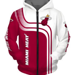 Miami Heat Hoodie Zip Hoodie 3D