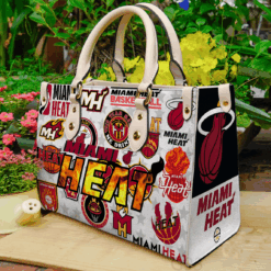 Miami Heat I0 Leather Handbag