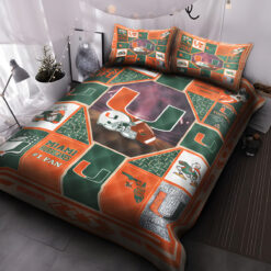 Miami Hurricanes 1G Bedding Set