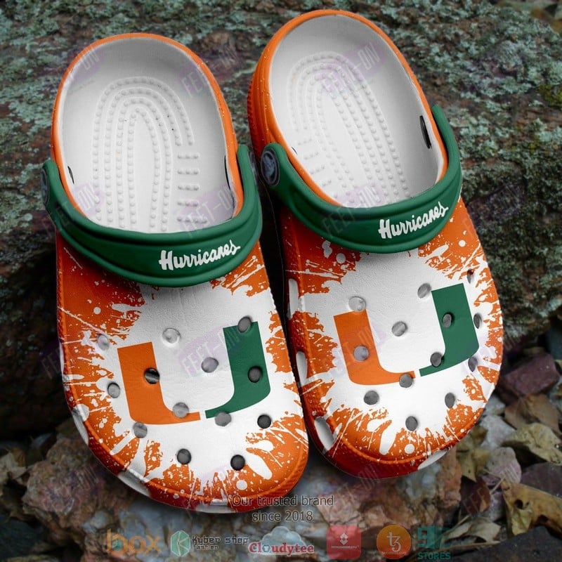 Miami Hurricanes 1GG Love Soft Clogs 1 Miami Hurricanes 1GG Love Soft Clogs