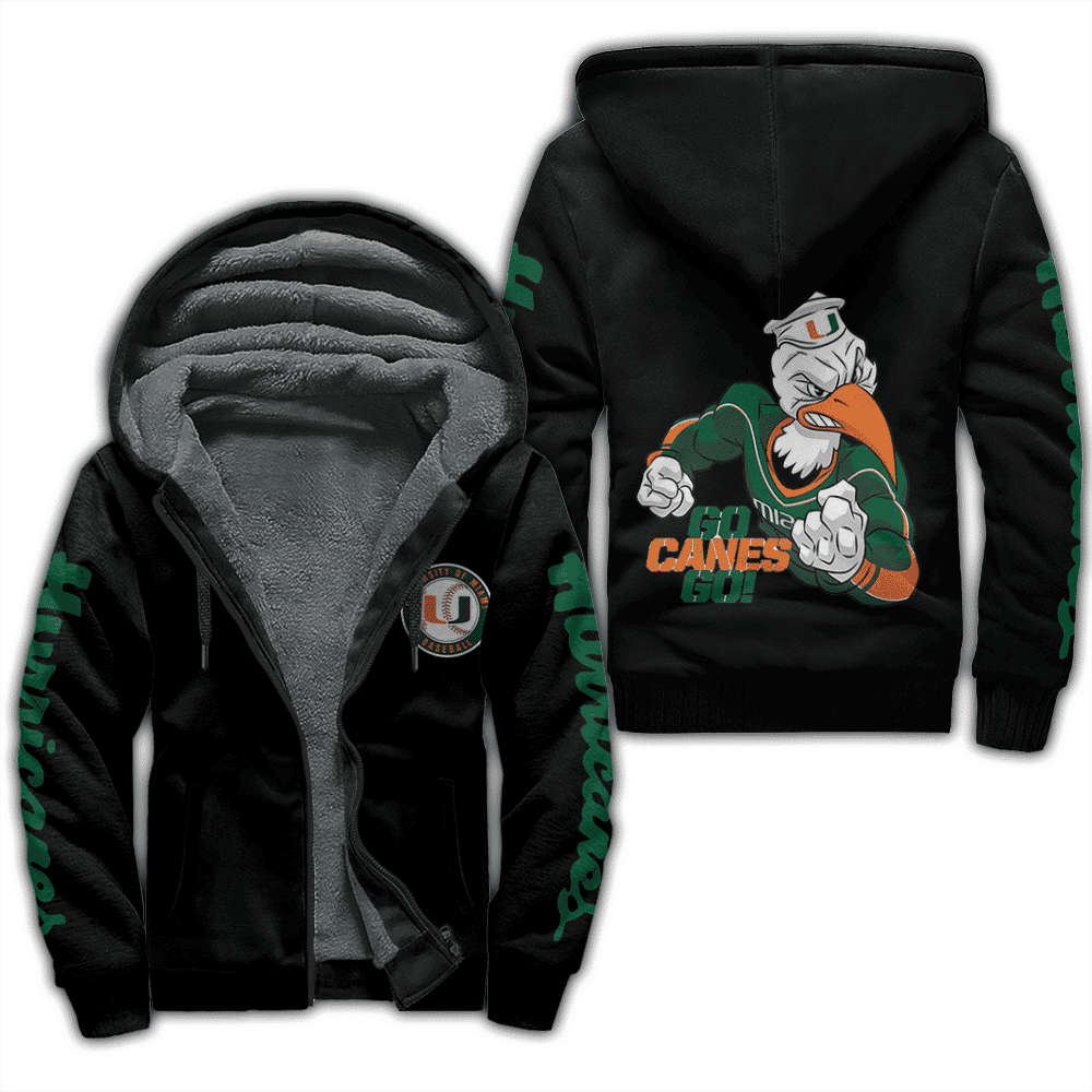 Miami Hurricanes Fleece Jacket 1 Miami Hurricanes Fleece Jacket
