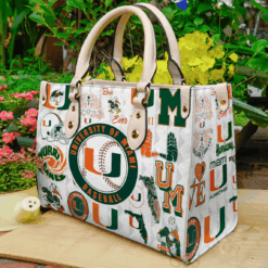 Miami Hurricanes I0 Leather Handbag