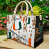 Miami Hurricanes Love A1 Leather Handbag