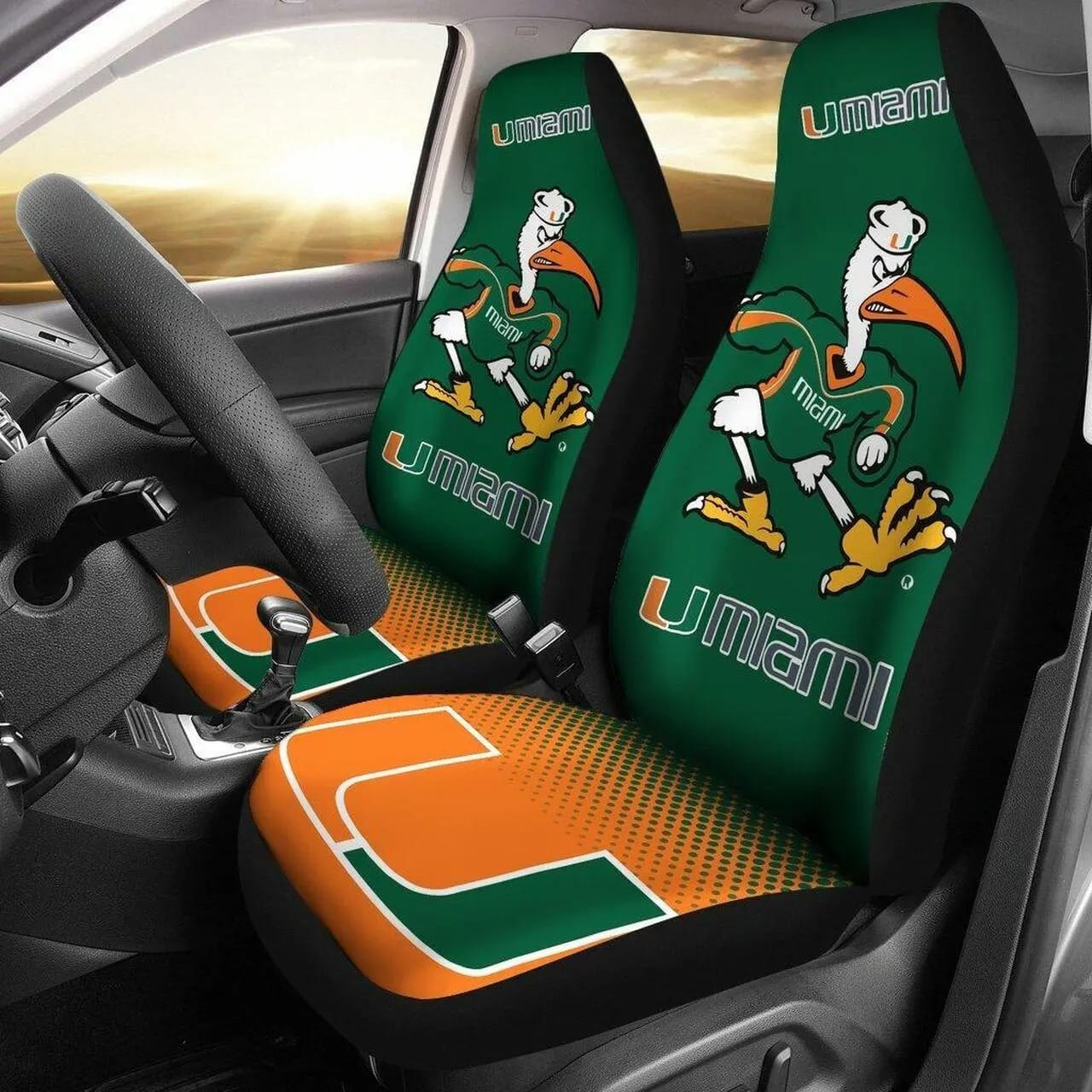 Miami Hurricanes Seat Covers 1 Miami Hurricanes Seat Covers