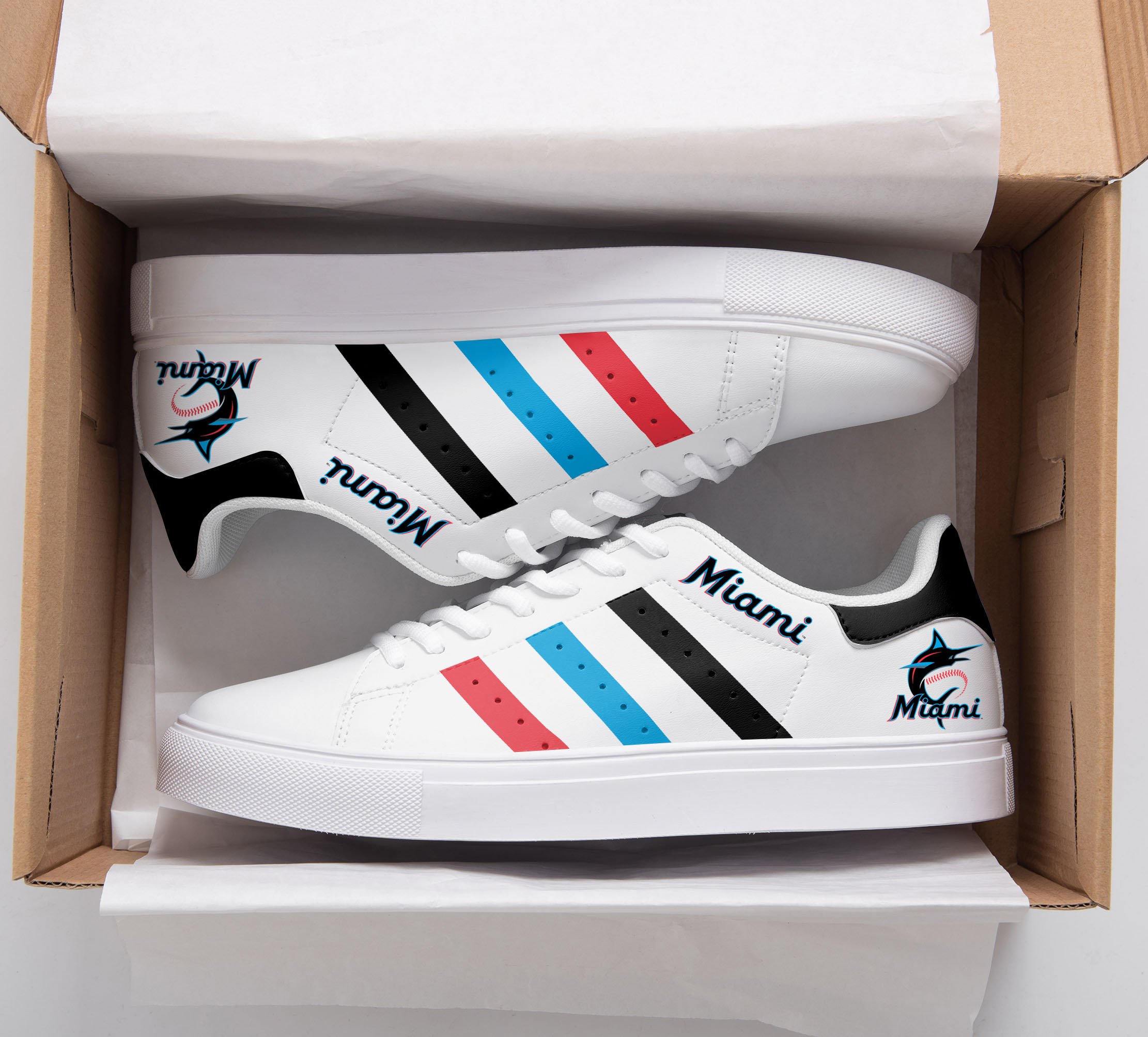 Miami Marlins Stan Smith Shoes 1 Miami Marlins Stan Smith Shoes