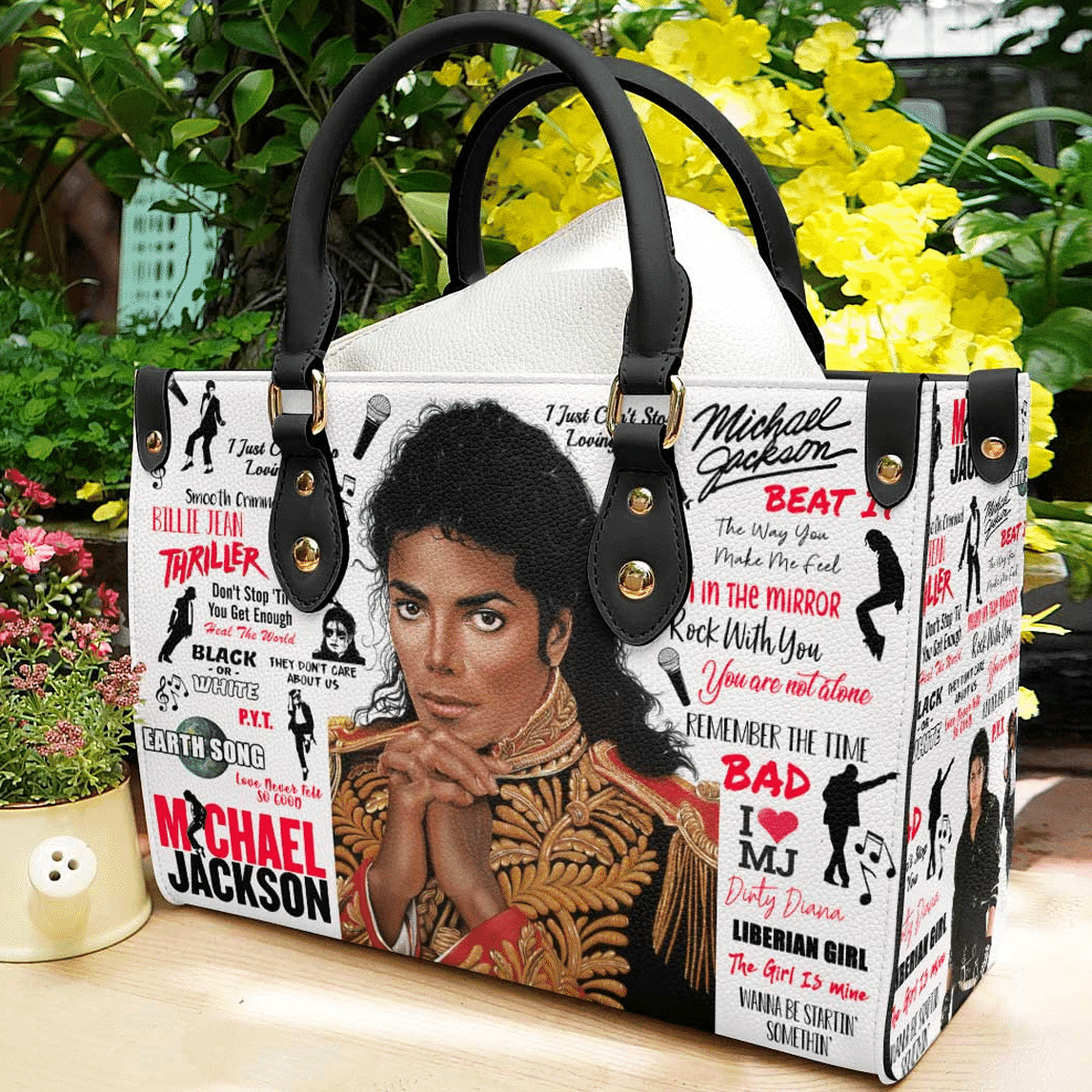 Michael Jackson Leather Handbag 1 Michael Jackson Leather Handbag