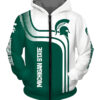 Michigan State Spartans Hoodie Zip Hoodie 3D