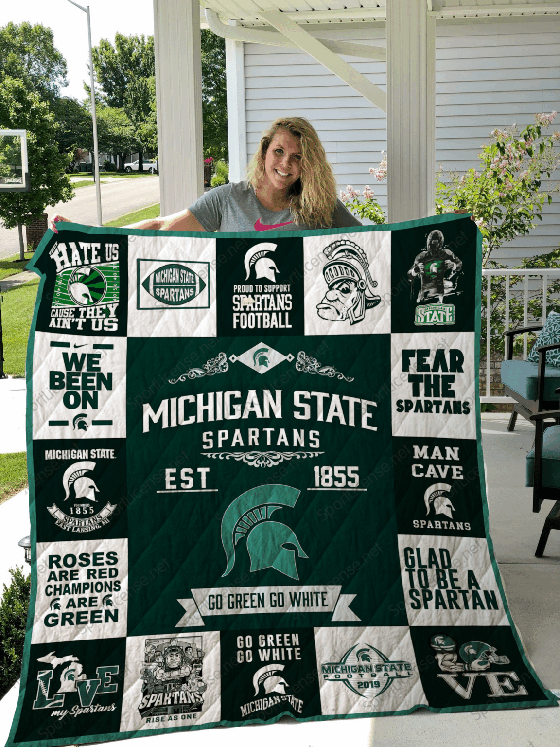 Michigan State Spartans Lover Blanket 1 Michigan State Spartans Lover Blanket