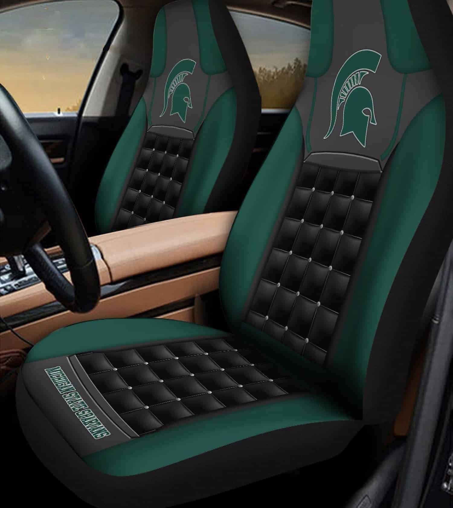 Michigan State Spartans Lover Seat Covers 1 Michigan State Spartans Lover Seat Covers