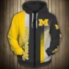 Michigan Wolverines 1 Hoodie Zip Hoodie 3D
